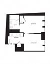 1 bedroom 717 sf