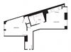 1 bedroom 744 sf