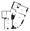 2 bedroom 1037 sf