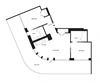 2 bedroom 929 sf