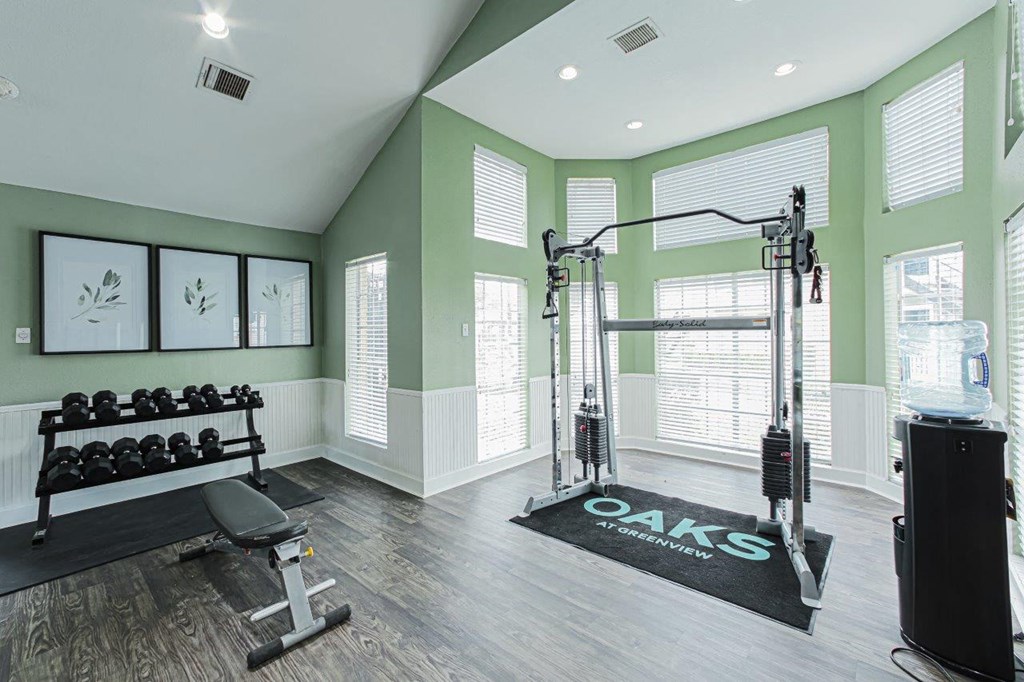 Fitness Center  at Oaks at Greenview, Houston, TX