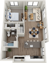 One bedroom one bathroom