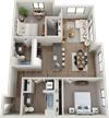 Two bedroom Two bathroom