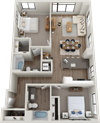 Two bedroom Two bathroom