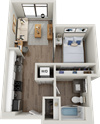 One bedroom one bathroom