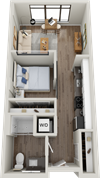 One bedroom one bathroom