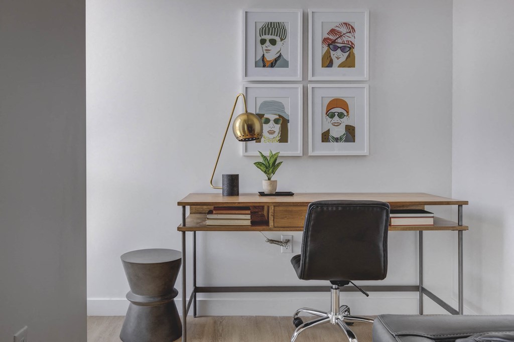 Home office area at Harvest, Salt Lake City