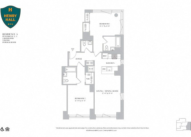 2B-8 Two bedroom Three bathroom