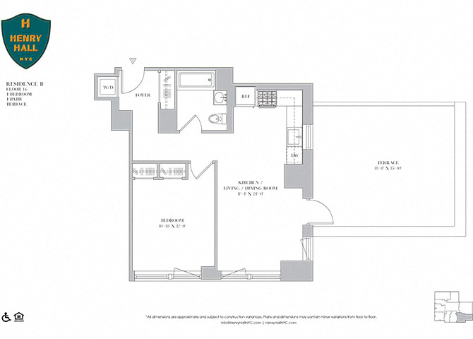 1B-18 one bedroom one bathroom