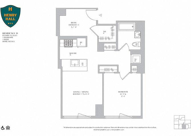 1B-9 one bedroom one bathroom