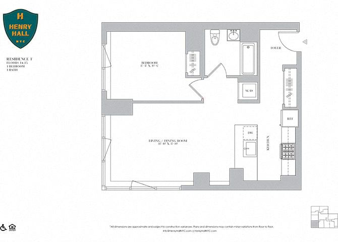 1B-13 one bedroom one bathroom
