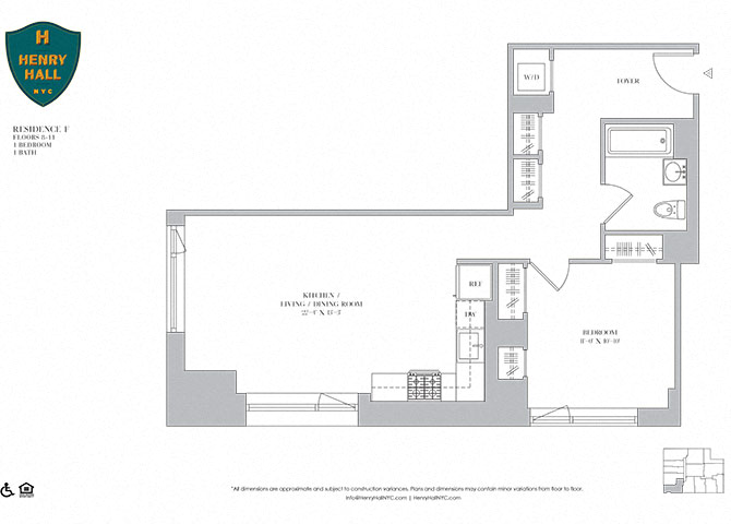 1B-2 one bedroom one bathroom