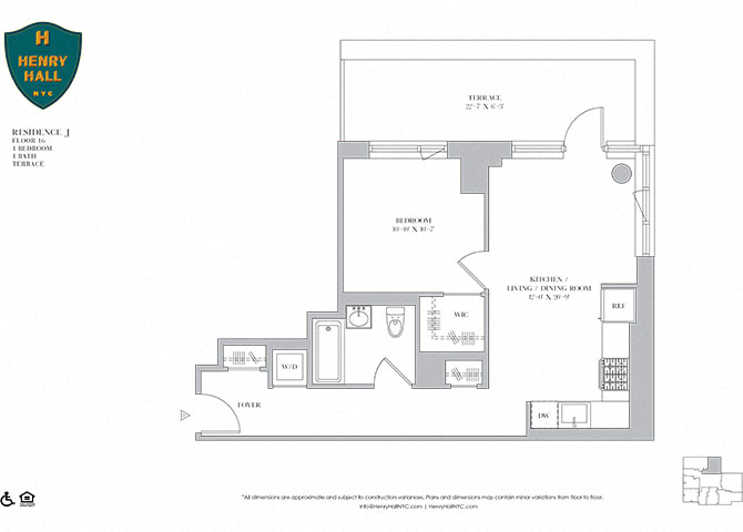 1B-21 one bedroom one bathroom