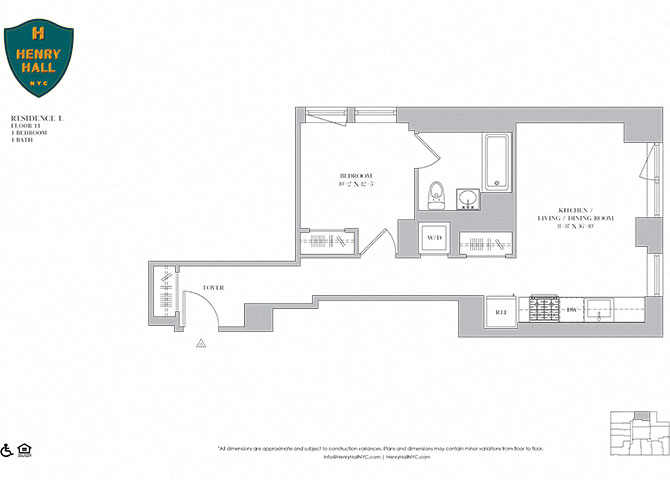 1B-7 One Bedroom One Bathroom