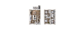 Maile - Townhome floor plan