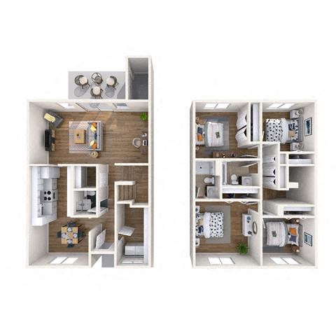 Maile - Townhome floor plan