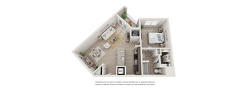 A3 one bedroom one bathroom