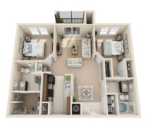 Two bedroom Two bathroom