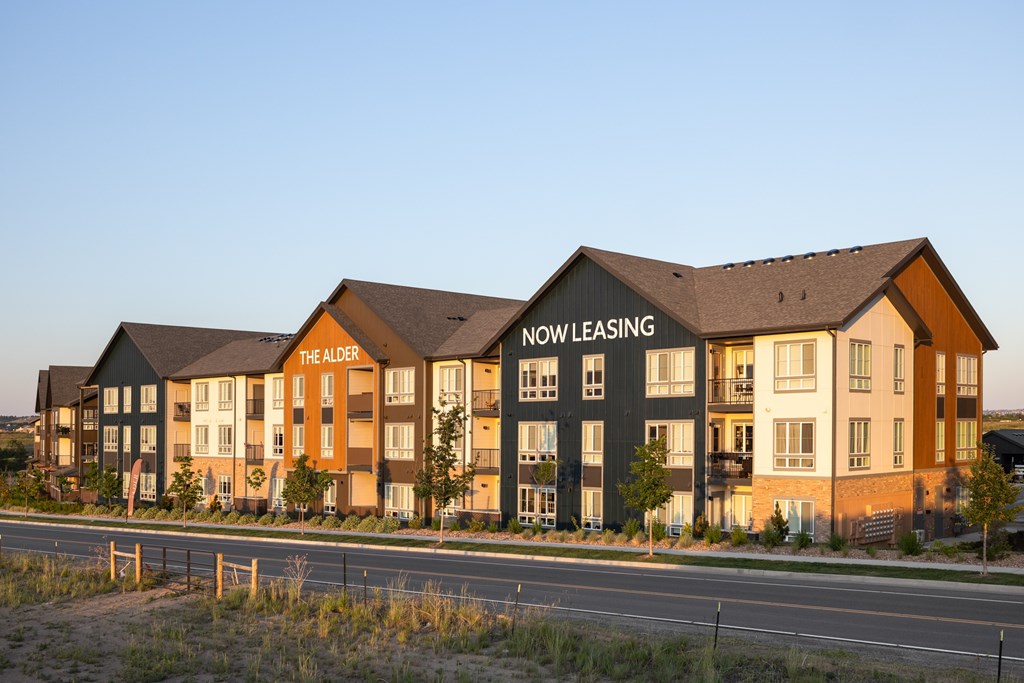 The Alder building is now leasing.