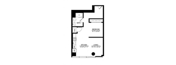 floor plan photo of the residence at the crossings apartments