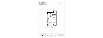a floor plan of a house with a bedroom and a bathroom