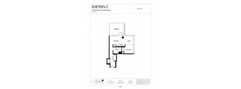 diagram of floor plan of a modern apartment