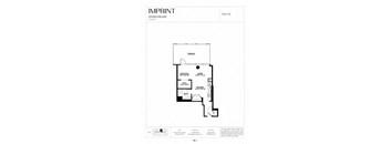 a floor plan of a house with a bedroom and a bathroom