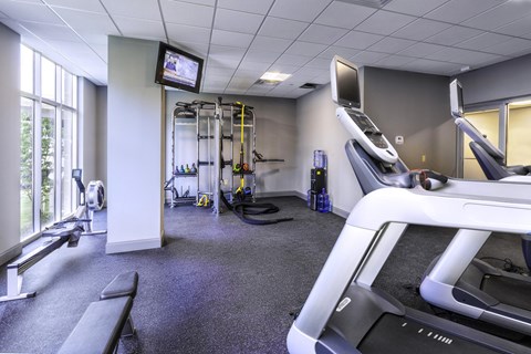 Gym at Rivers Edge Apartments, Greenville, South Carolina