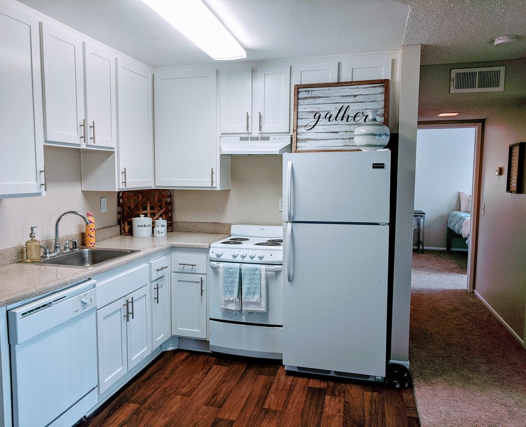 kitchen with refrigerator