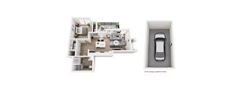 A diagram shows a car charging station in a house.