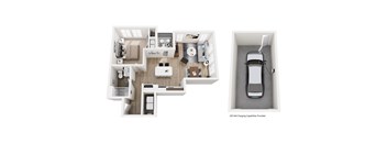 A diagram shows a car charging station in a house.