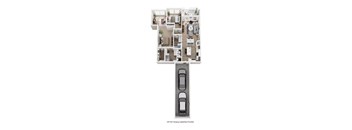 A 220 Yen Car Garage Capabilities Provided layout of a house with a car garage.