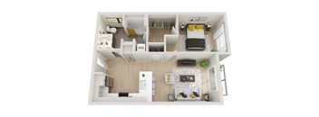 A2 Floor Plan at Ion Town Center, Washington