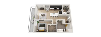 1F Floor Plan at Ion Town Center, Shoreline, WA