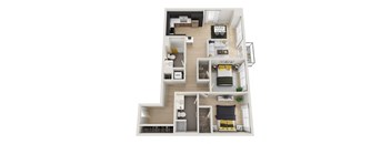 2D Floor Plan at Ion Town Center, Shoreline, WA 98133
