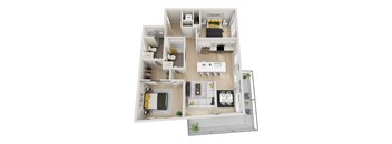 2E Floor Plan at Ion Town Center, Shoreline, WA