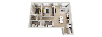 2G MFTE Floor Plan at Ion Town Center, Shoreline Washington