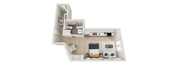 Studio G MFTE Floor Plan at Ion Town Center, Shoreline, WA