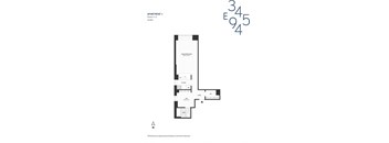 of third level floor plan of the renovated home