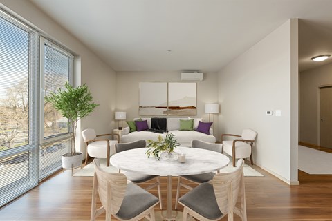 Model Living Room and dining room