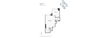 the floor plan of the third level of the apartment