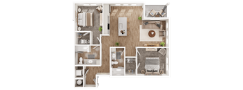 Keeper 2 bedroom floorplan