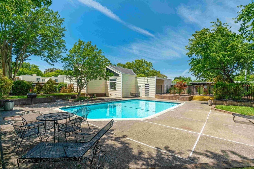 our apartments showcase a swimming pool