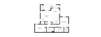 2 Bed 2 Bath 1,050 Sq. Ft. Floor Planat Lakeview 88, Spring Valley, California