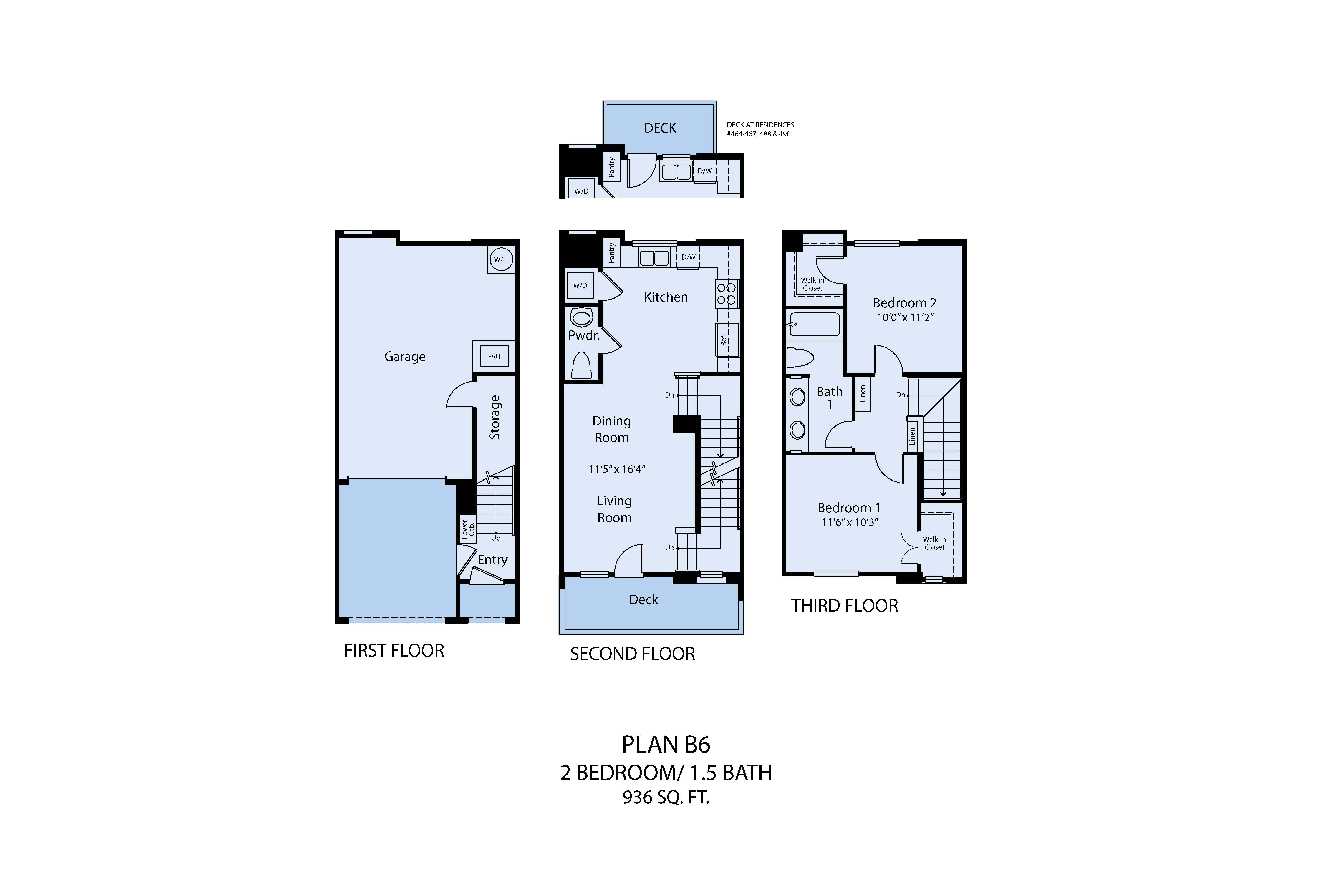 A floor plan for a 2 bedroom apartment with a living room, dining room, kitchen, and bathroom.