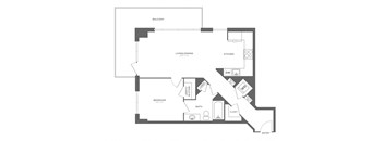 A black and white image of a house floor plan.
