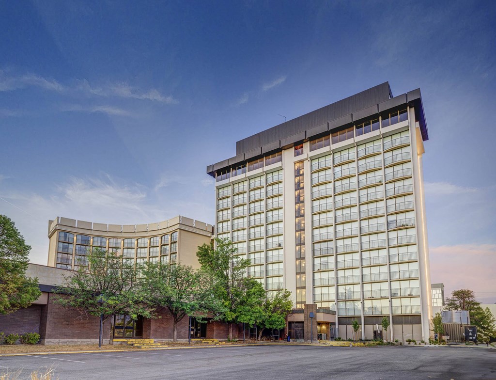 Exterior of Lattice with a blue sky in the background