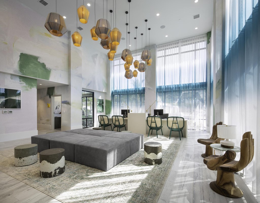 Leasing lobby at Gravity, San Diego
