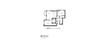 the floor plan of unit b3 of the aspen apartments
