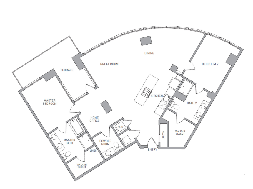 Linea Floorplan PH 210
